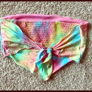 Blue Blush Bandeau Top